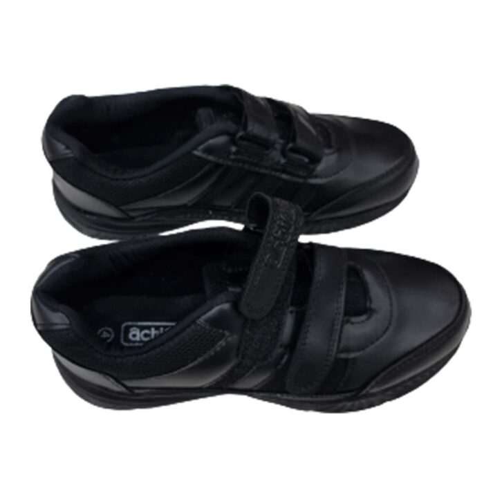 Action Velcro (Black) School Shoes