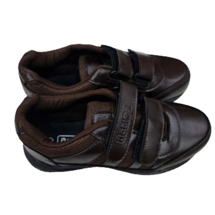Action Brown Velcro Shoes
