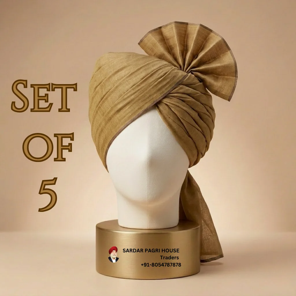 5-meter-camel-brown-tissue-hindu-wedding-turban