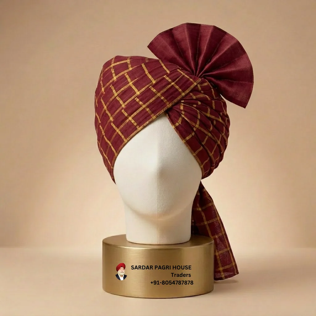 5-meter-deep-maroon-printed-tissue-hindu-wedding-turban