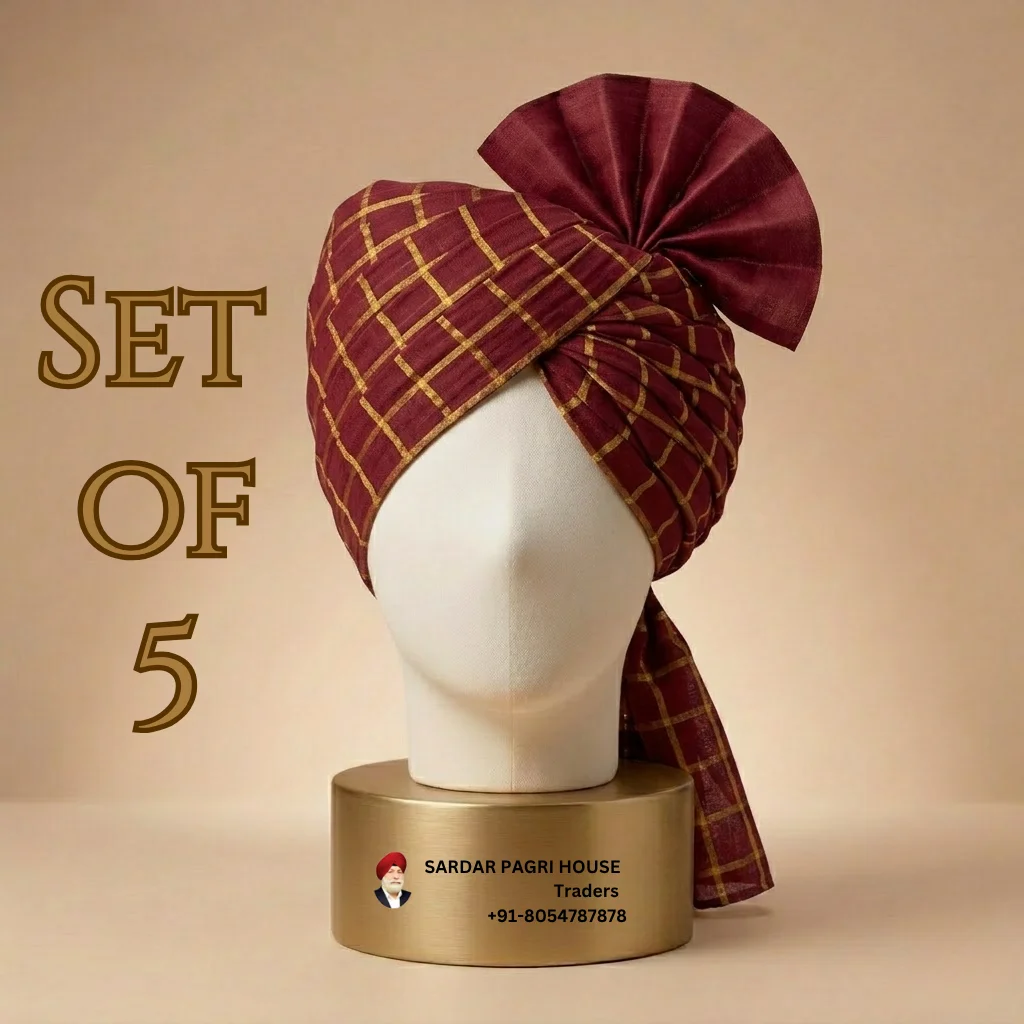 5-meter-deep-maroon-printed-tissue-hindu-wedding-turban