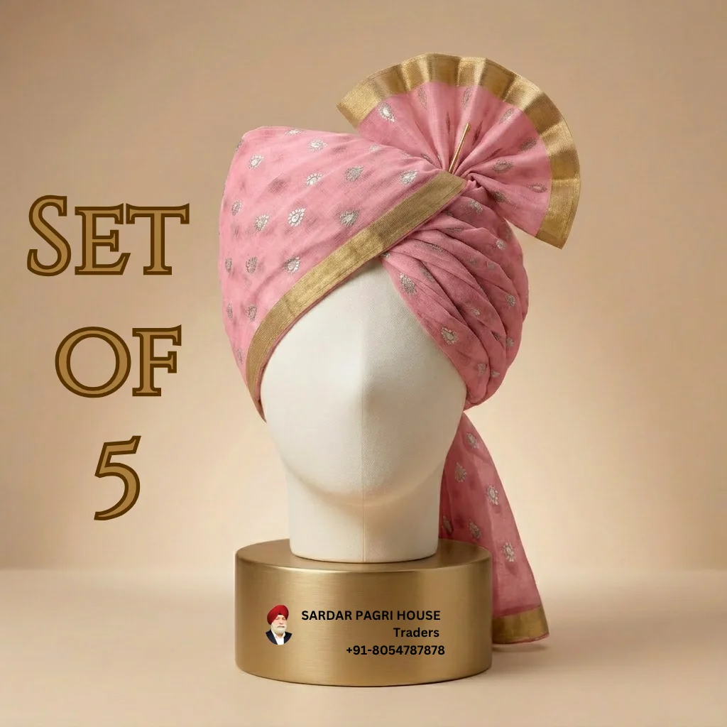 5-meter-flamingo-pink-printed-tissue-hindu-wedding-turban