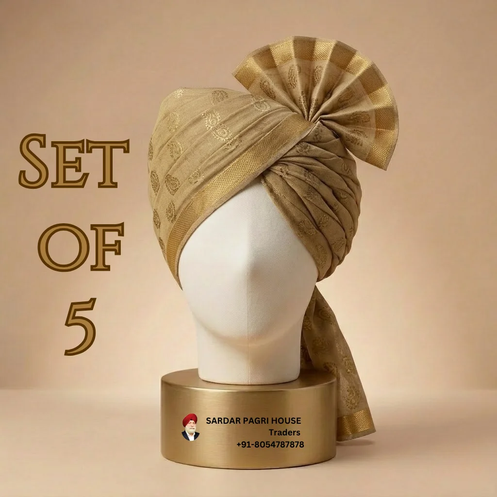 5-meter-light-golden-printed-tissue-hindu-wedding-turban-
