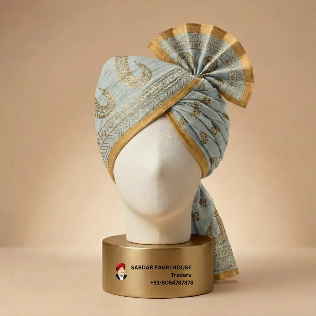5-meter-mint-green-printed-tissue-hindu-wedding-turban