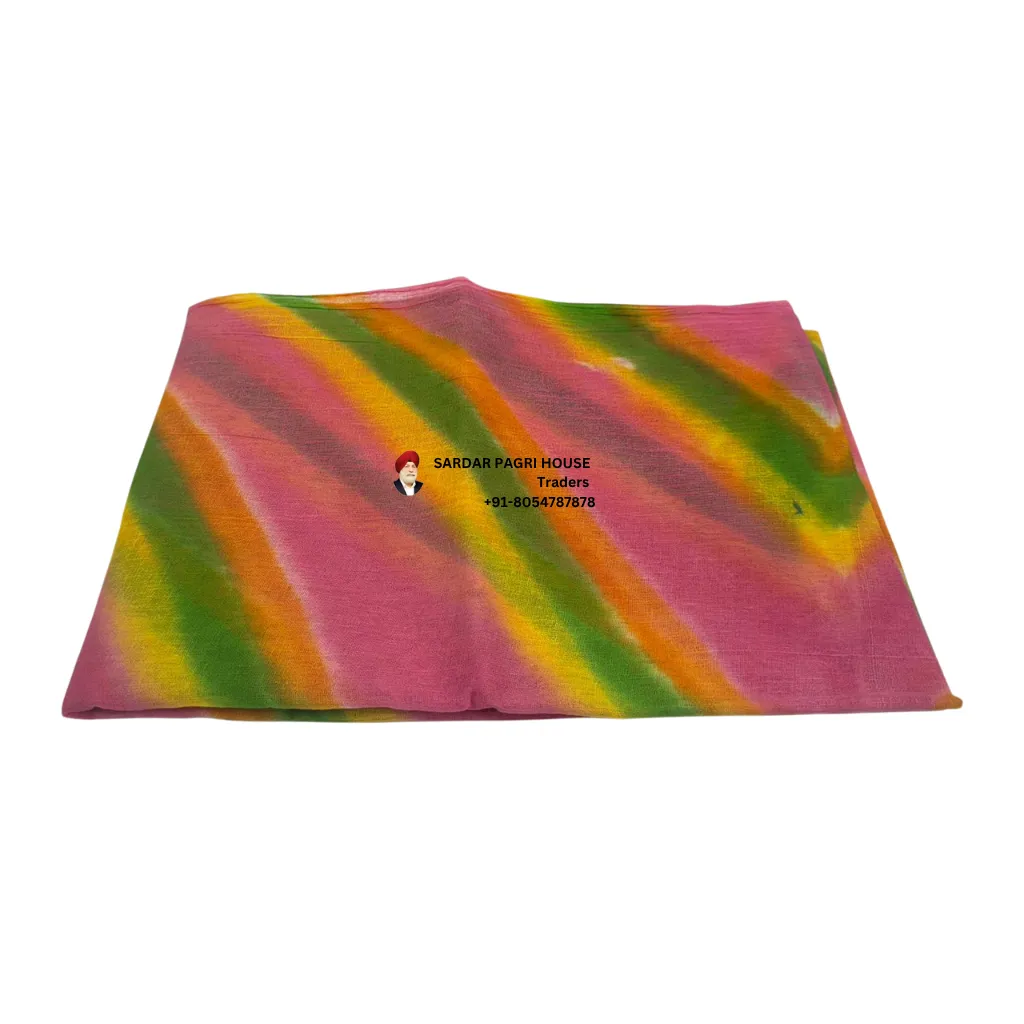 5 Meter Multicolor Printed Tissue Hindu Wedding Turban