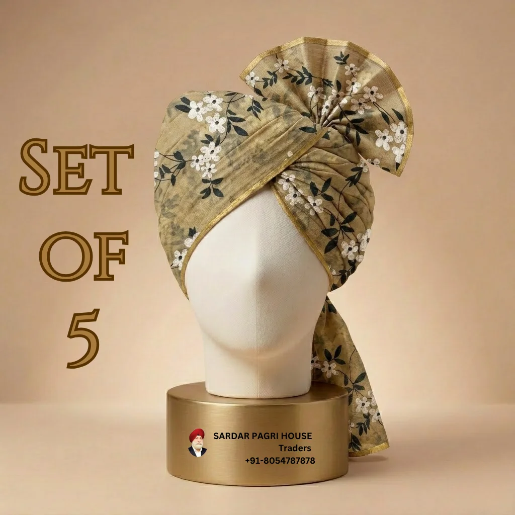 -5-meter-mustard-printed-tissue-hindu-wedding-turban