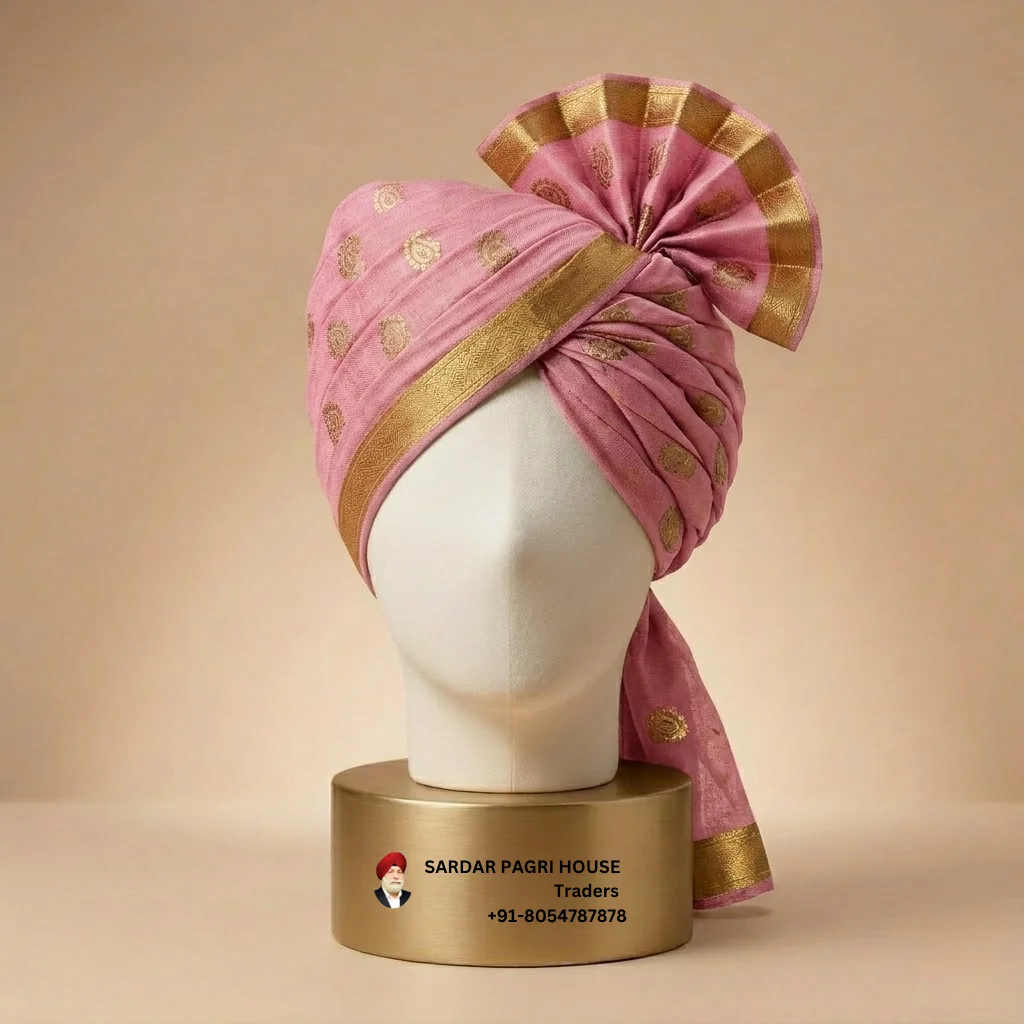 5-meter-pink-printed-tissue-hindu-wedding-turban