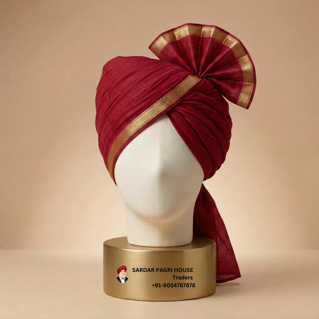 5-meter-red-tissue-hindu-wedding-turban